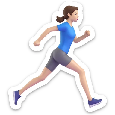 Michelle Monaghan running, female actress with brown hair sticker