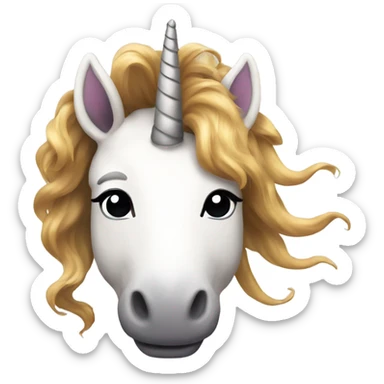 make a unicorn with poop hair  sticker