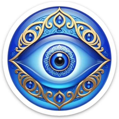 Turkish amulet against the evil eye sticker