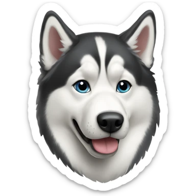 siberian husky dog sticker