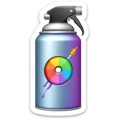 bombe de peinture sticker