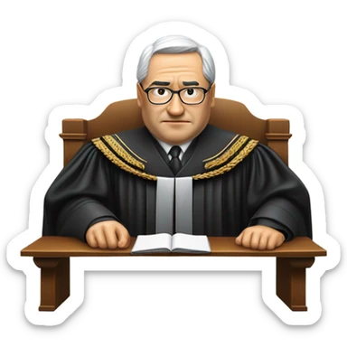 kazakhstan judge photorealistic sticker