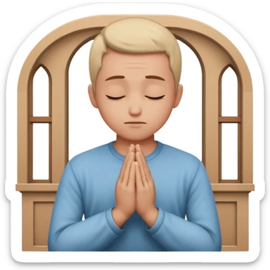 pray to the lord in the peace of our home sticker