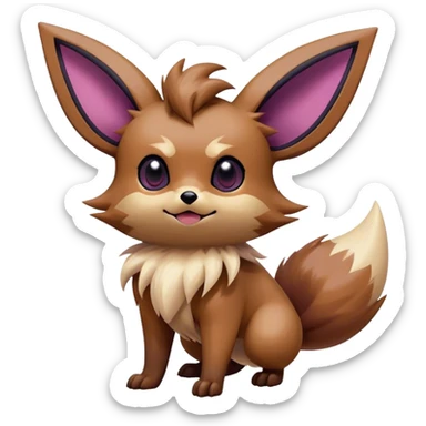 Epic Shiny Cool Cute Kawaii Eevee-Noibat-Zorua-Pokemon Full Body sticker