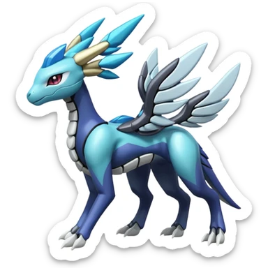 Meloetta-Zekrom-Kyurem-Dialga-Suicune-Pteromon-hybrid sticker