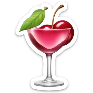 cosmopolitan with a cherry on top sticker