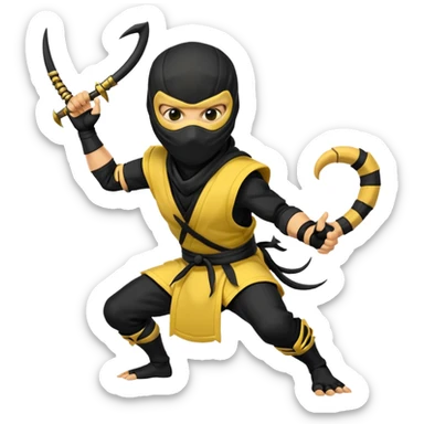 scorpion mortal kombat sticker