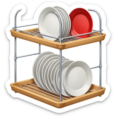 dishes drying rack sticker