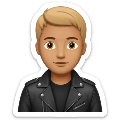 memoji face iphone: men, a solo hiker with carrying a few items, make it face only and wearing a jacket sticker