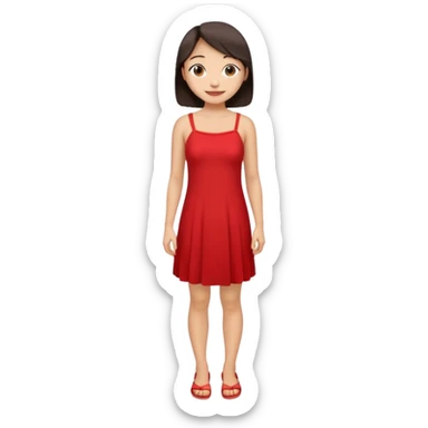 +Naked chinese woman very tiny breasts full body sticker