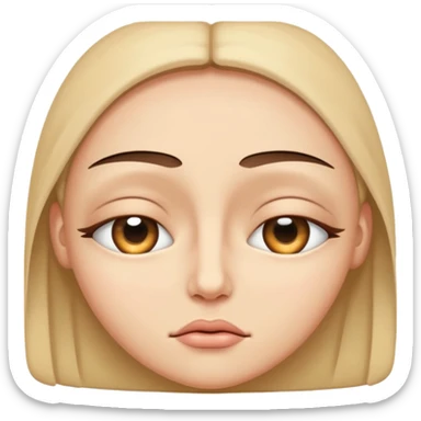 I want a version of the "single eye" generic unicode emoji but the eye is shut, eye lids down over the eye sticker