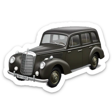  The Dark Knights 1943 WW2 Mercedes German Staff Officer’s 4-door Car sticker