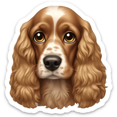 Cocker spaniel dog sticker