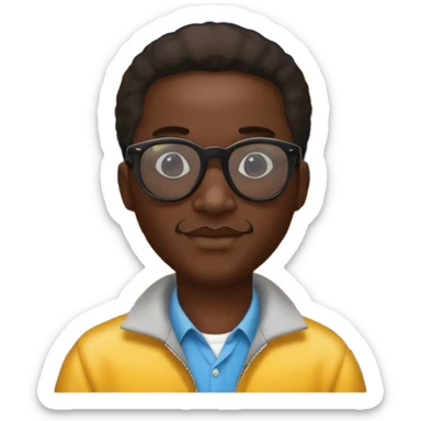 a school bus with a jamaican man saying bomboclat ("BOMBOCLAT' in speech bubble in front of the man) THE SPEECH BUBBLE MUST SAY BOMBOCLAT sticker