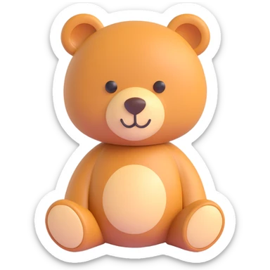 teddy bear emoji sticker
