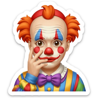 clown facepalm emoji sticker