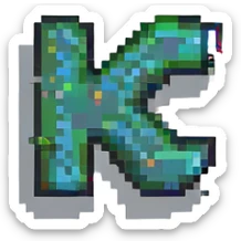 number 1 inspired by classic Pokémon game graphics sticker