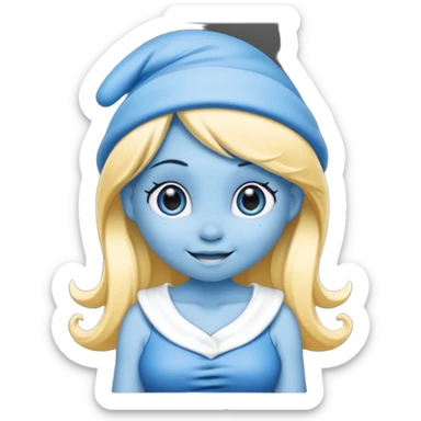 Smurfette sticker