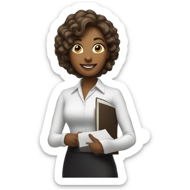 Women Language teacher and methodologist sticker