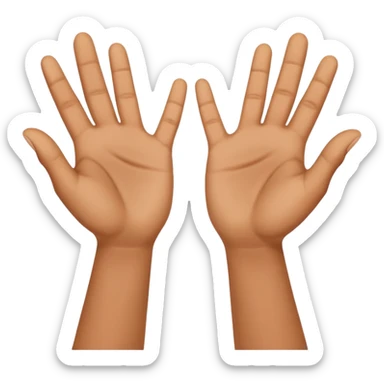 positive attitude hands sticker