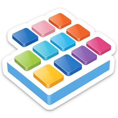 3D pantone colour spread sticker