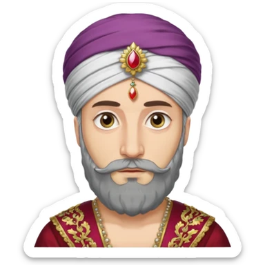 A turkish Sultan HE IS EXTREMELY INSANE AND CRAZY sticker