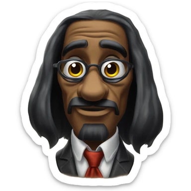 Warcraft intellectual snoop dog in Uncle Scrooge style, oil paint, mysterious eyes, intricate lips, masterpiece pose, odd perspective, beautiful, desirable, logical sticker