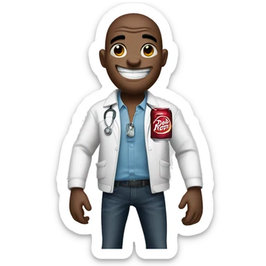 Stitch with a Dr Pepper  sticker