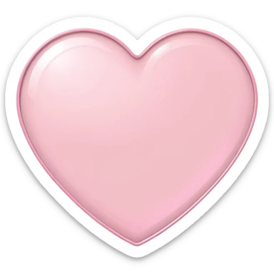 Pastel Pink Heart Shaped Mirror  sticker