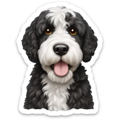 Portuguese water dog sticker