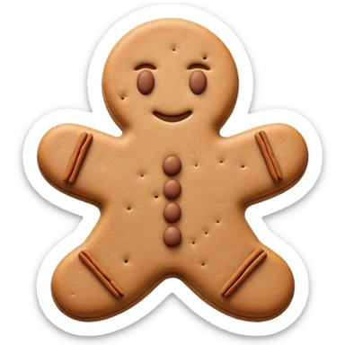Cinematic Realistic Speculaas Biscuit Emoji, featuring spiced, crisp cookies rendered with lifelike detail and warm, aromatic lighting. sticker