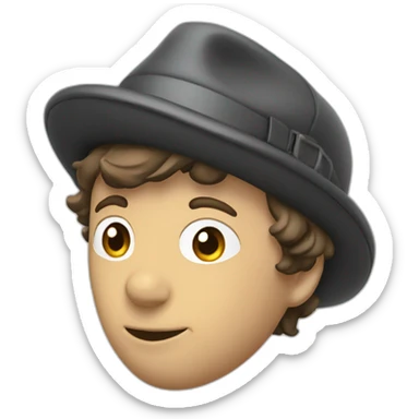 sherlock holmes in a deerstalker hat with a pipe sticker