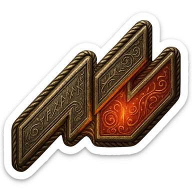 Transform the Assetto Corsa logo into an Elden Ring talisman, an ornate fantasy accessory with metallic and engraved details, emitting a mystical aura, highly detailed, on a transparent background. Maintain the essence of the original logo while giving it a fantasy talisman look. sticker