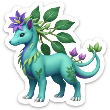 Suicune-Meganium-Bayleaf-fusion (full body) sticker
