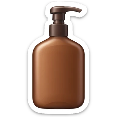 bink and brown shampoo bottle sticker