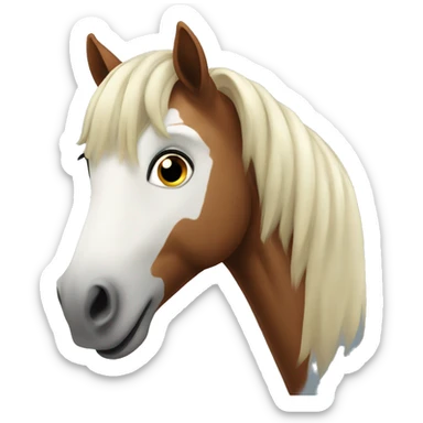 amazed horse sticker