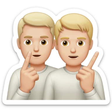 Cancel Trump and Elon Musk sticking up their middle finger fingers n sticker