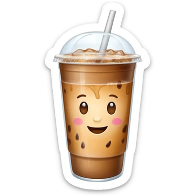 takeout ice coffee sticker