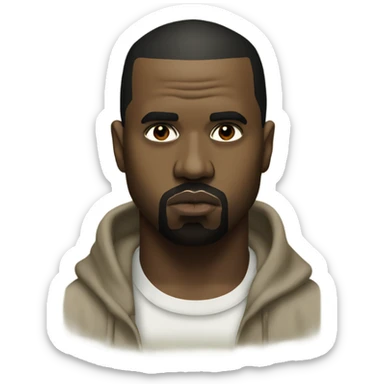 kanye west album cover sticker
