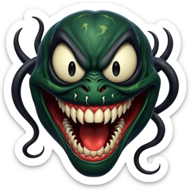 Venom face sticker