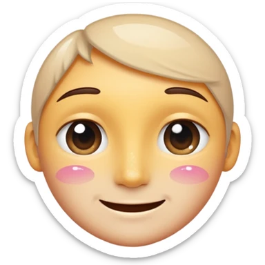 A face split diagonally: one half smiling, the other half with a tear. Soft gradient colors to show transition between emotions. Slight sparkle accent to suggest depth and nuance. sticker