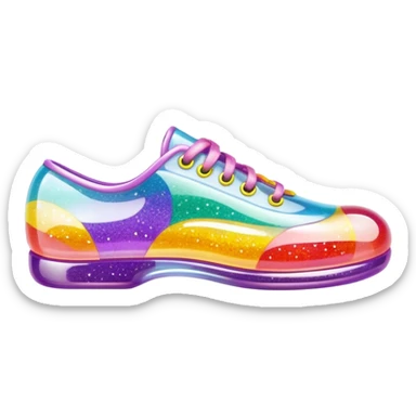 90’s glitter jelly bean shoes sticker
