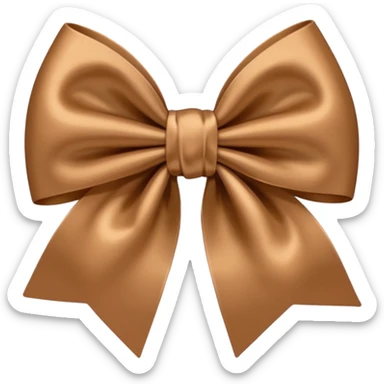 Light brown bow  sticker