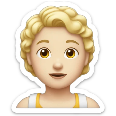 White family big girl two boys sticker