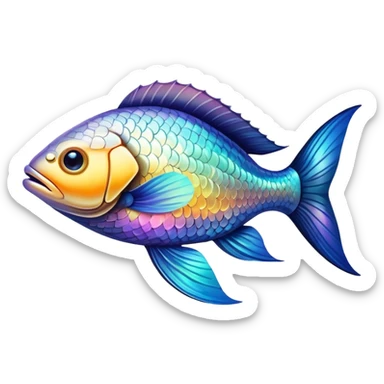 pollack fish sticker
