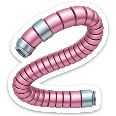 pink metallic spring  sticker