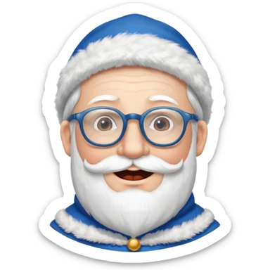 Father Frost WITH GLASSES sticker