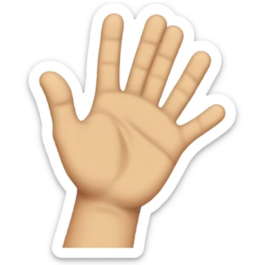 hands in shrugging pose sticker