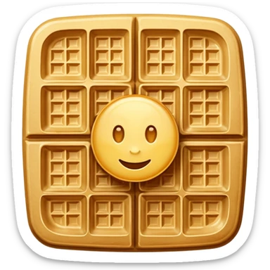 Waffles sticker