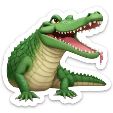 Sad crocodile in Jordan Tokyo 23s sticker
